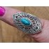 Echt zilveren ring met Turkoois Maat 18