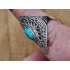 Echt zilveren ring met Turkoois Maat 18