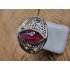 Echt zilveren ring met Granaat, maat 18