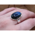 Echt zilveren ring met labradoriet 