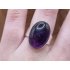 Echt zilveren ring met amethist 