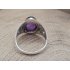 Echt zilveren ring met amethist 