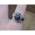 Echt zilveren ring met lapis lazuli