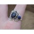 Echt zilveren ring met lapis lazuli