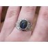 Echt zilveren ring met Labradoriet