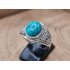 Echt zilveren ring met turkoois